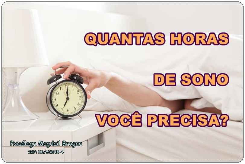 Quantas horas de sono você precisa?